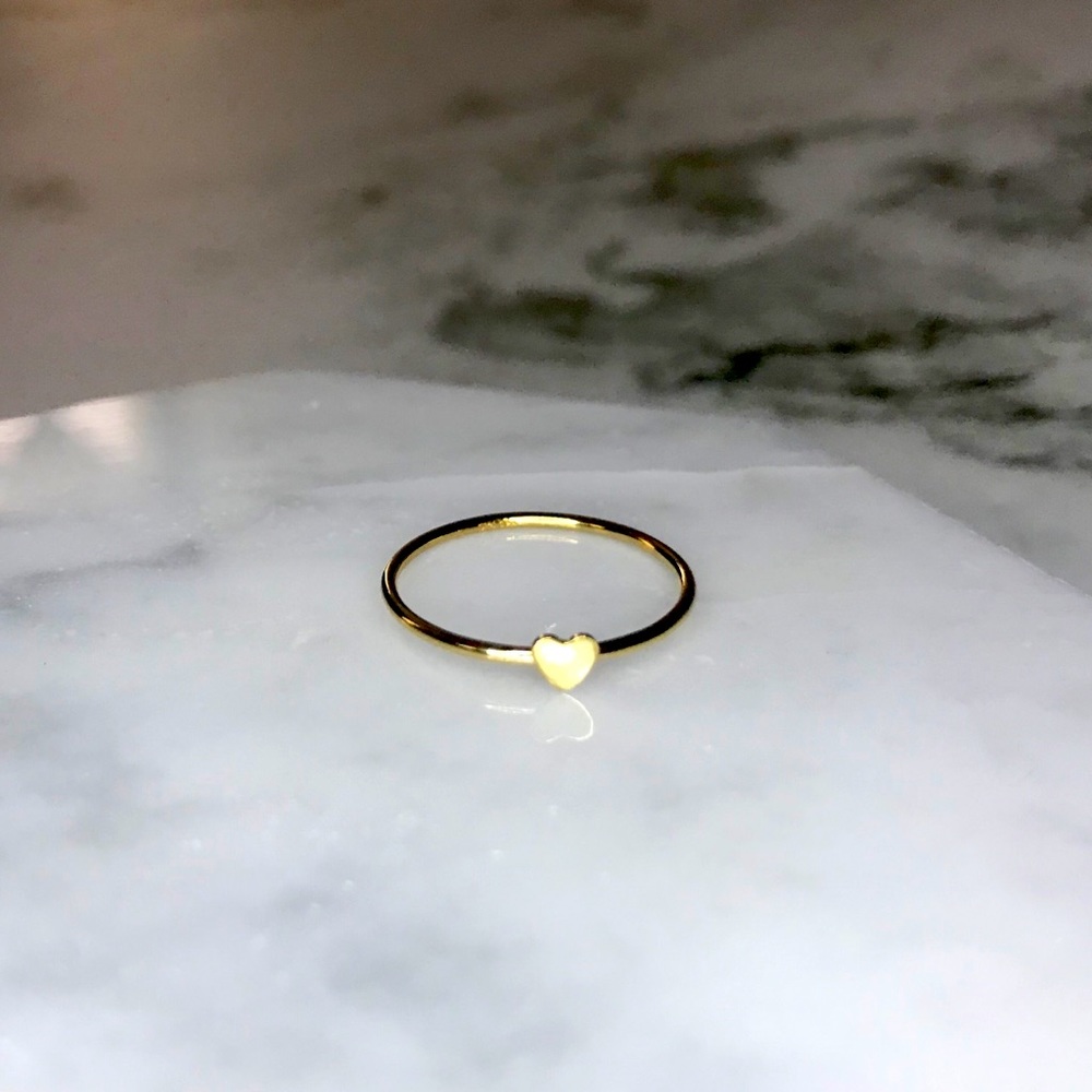 Gold Filled Heart Stacking Ring